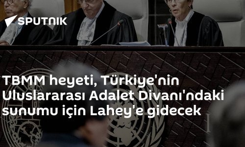 TBMM heyeti, Türkiye'nin Uluslararası Adalet Divanı'ndaki sunumu için Lahey'e gidecek